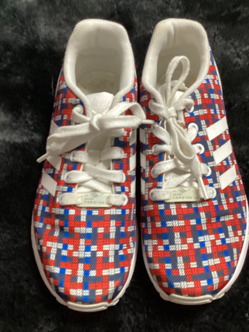 Adidas Torshion ZX Flux Reflective Woven Red White Blue Sneaker men’s size 6